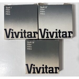 Vintage Vivitar 52 Soft Filter SF 1 2 3  W/hard Case Original Box Set Of 3 Japan